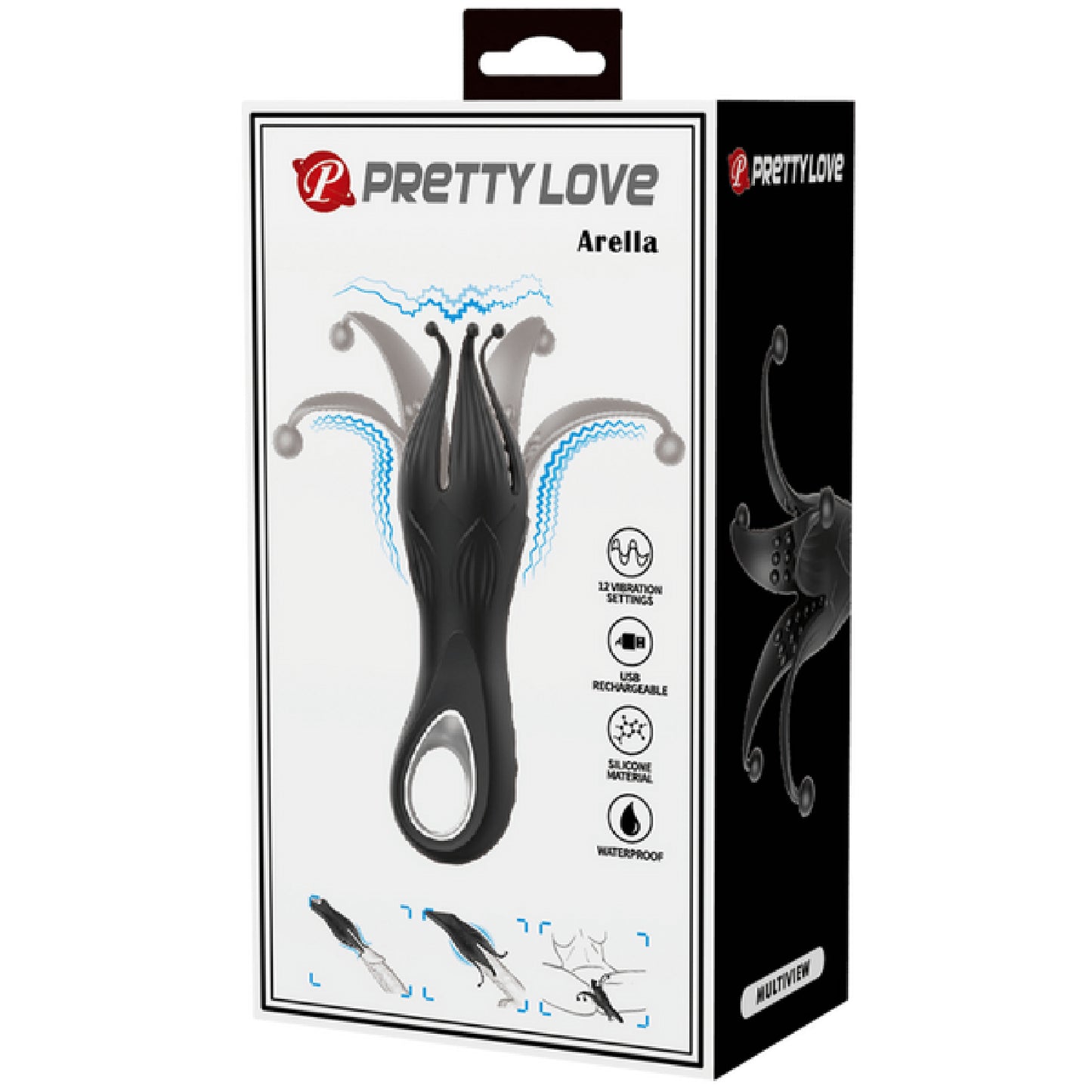 Rechargeable Arella - bullet vibrators Australia | male masturbators Australia
