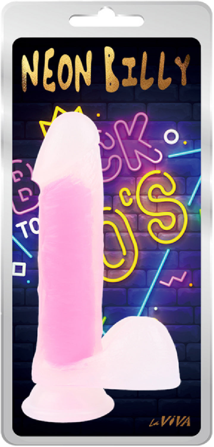 Neon Billy 7.6"  Plus Free Clean Vibe - adult store online Australia | Strap Ons in Australia