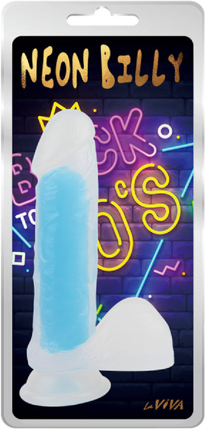 Neon Billy 7.6"  Plus Free Clean Vibe - adult store online Australia | Strap Ons in Australia