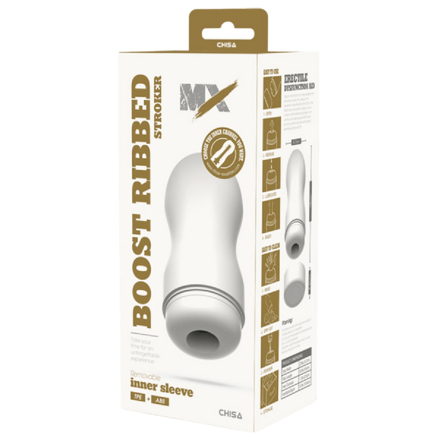Boost Ribbed Stroker - sex toys, adult | sex kits Australia