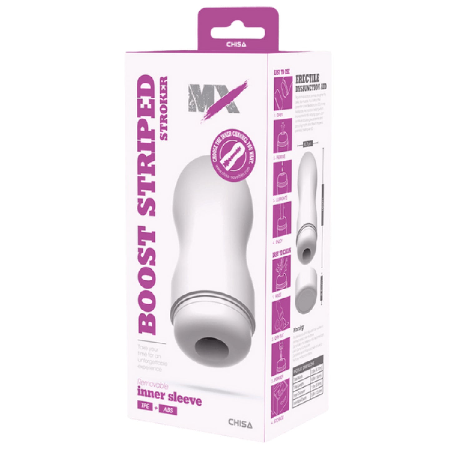 Boost Striped Stroker - Adult Store Australia | female sex toys