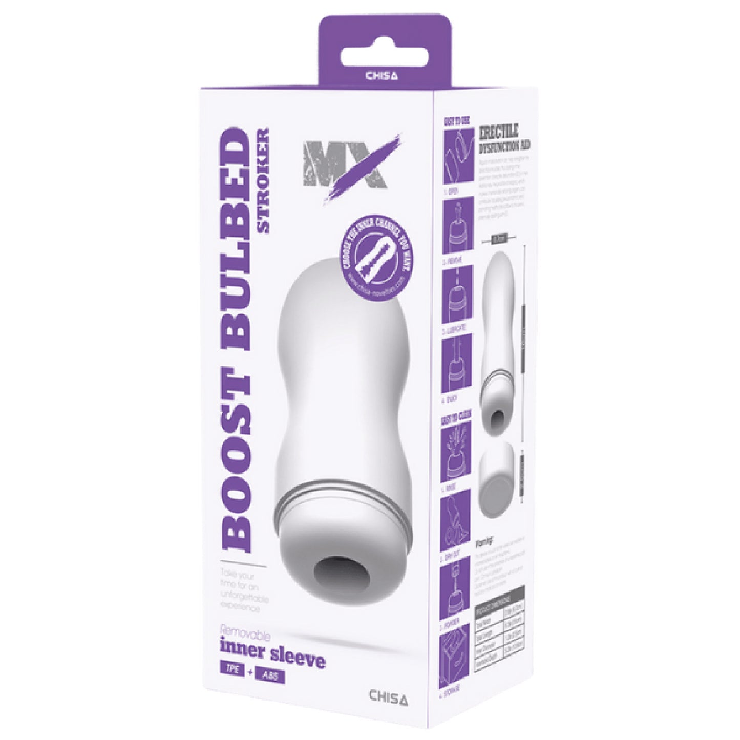 Boost Bulbed Stroker - Strap Ons in Australia | Buy Glass Sex Toys in Australia