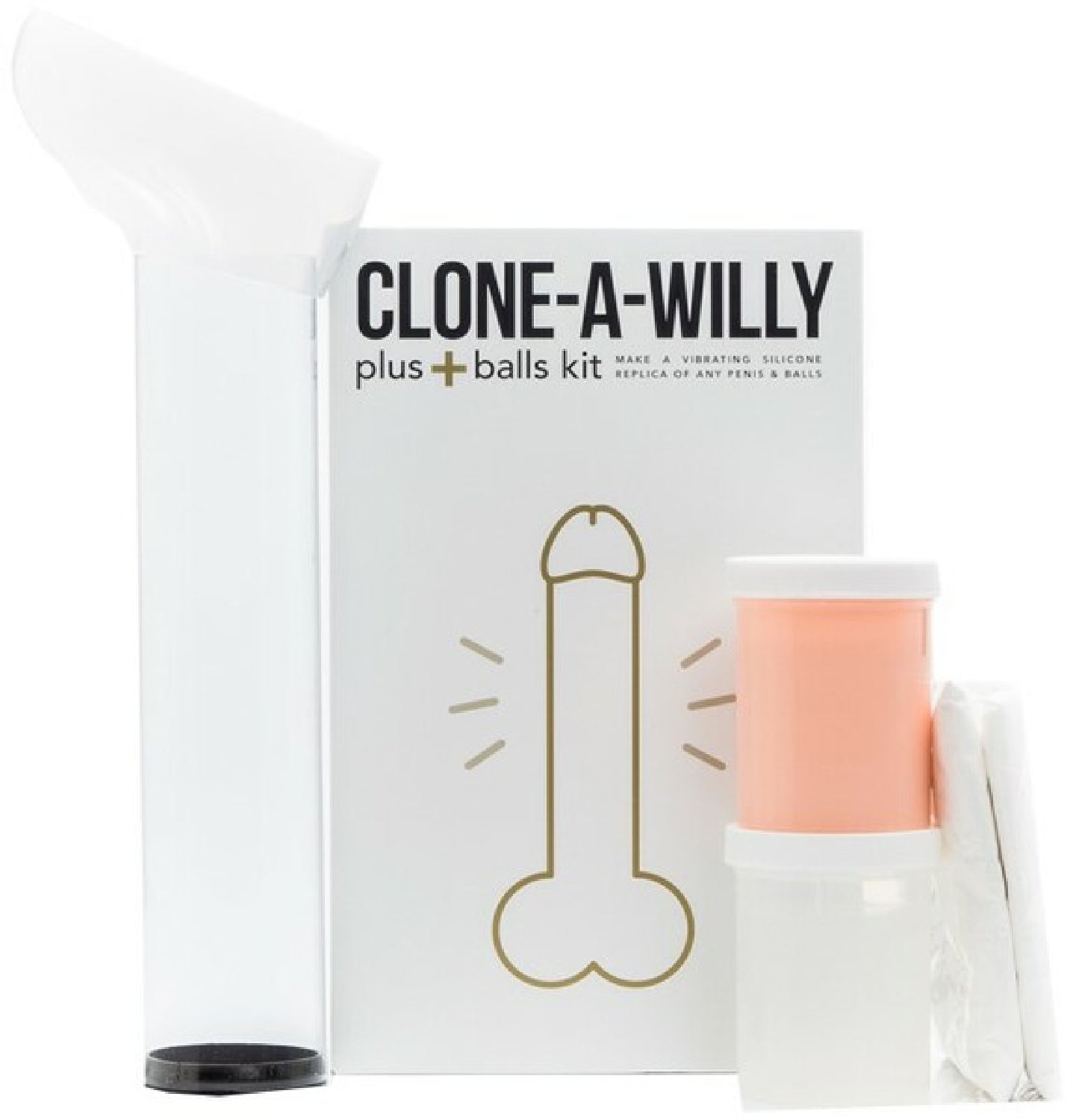 Clone-A-willy Plus With Balls - glass sex toys Australia | sex lubes Australia