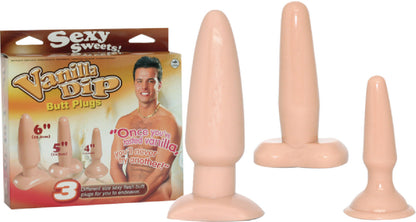 Vanilla Dip Butt Plugs - Dildos in Australia | Best Cock Rings in Australia