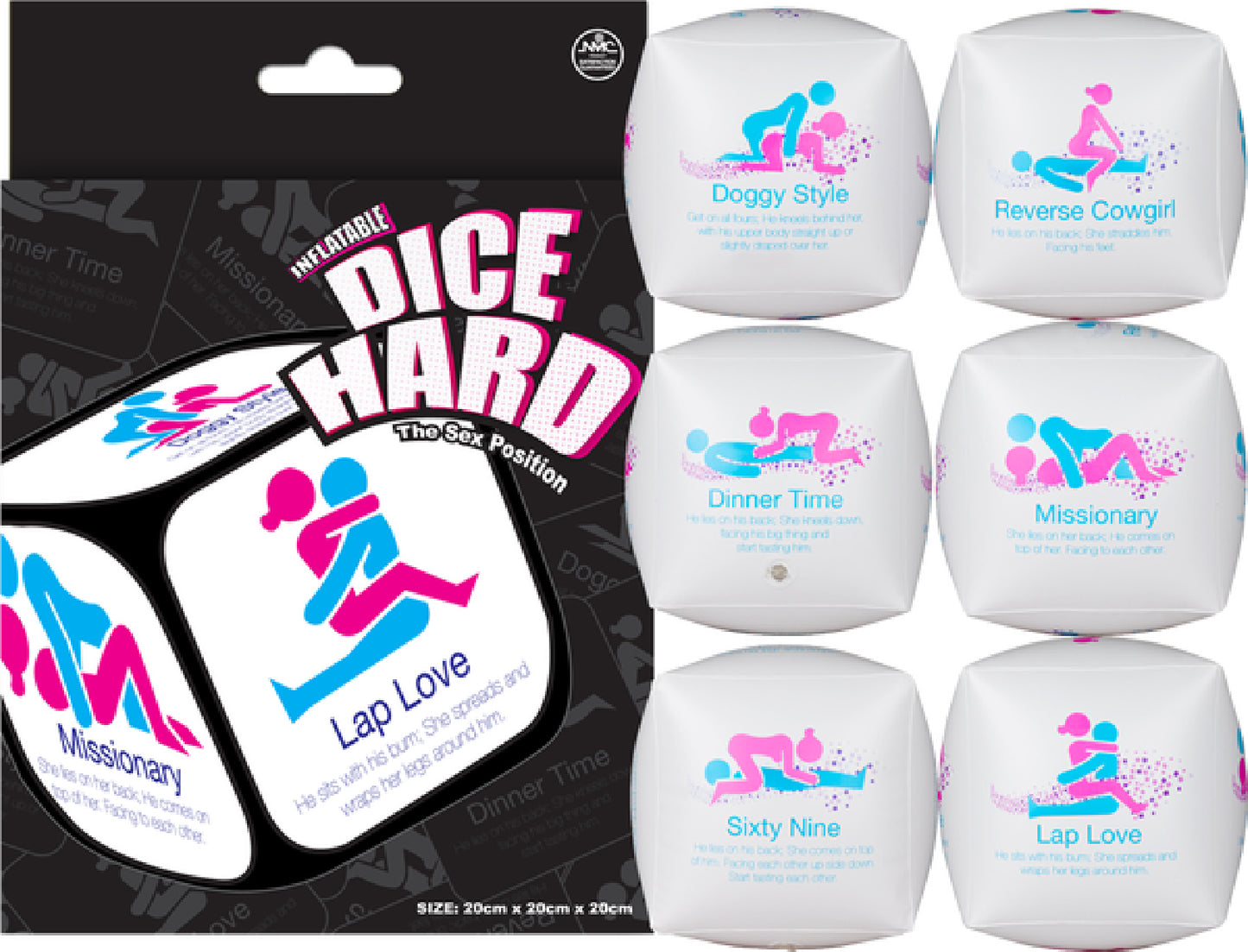 Inflatable Dice Hard - sex toys, adult | bullet vibrators Australia