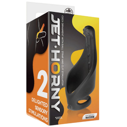 Cock Ring with Ball Strap and Clit Stimulator - sex toys online | sex lubes Australia