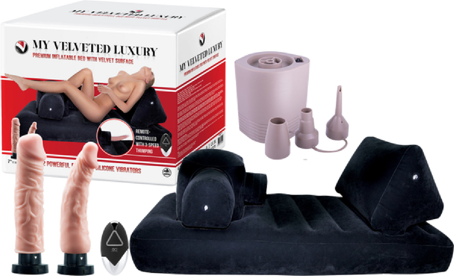 Premium Inflatable Bed with Velvet Surface - dildos Australia | Best Sex Lubes & Lotions in Australia