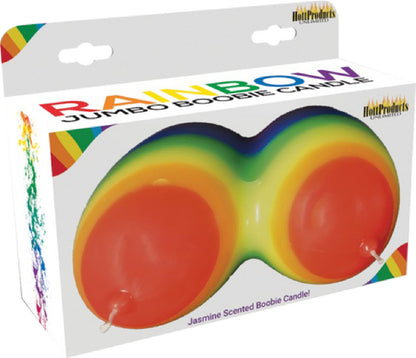 Rainbow Jumbow Boobie Candle - adult store online Australia | sex toys, adult