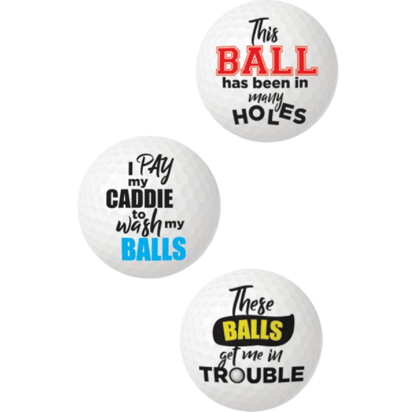 Balls Deep - Novelty Golf Balls - bullet vibrators Australia | Best Anal Toys in Australia