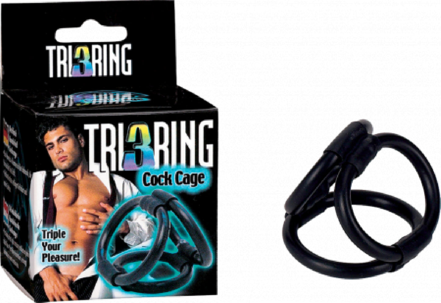 Tri Ring 3 Cock Cage - Buy Sex Toys In Australia | fetish gear Australia