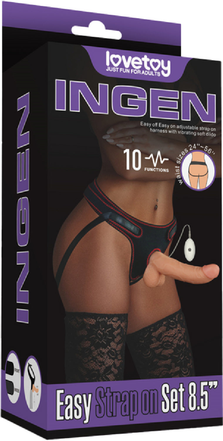 Vibrating Easy Strap-on Set 8.5&#039;&#039; - Female Strap Ons in Australia | bullet vibrators Australia