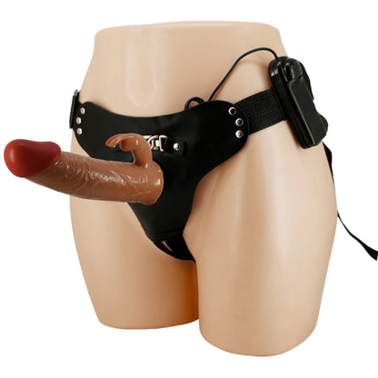 Universal Strap-On Harness - Vibrating Marion with 7.4" Dildo - female sex toys | bondage gear Australia