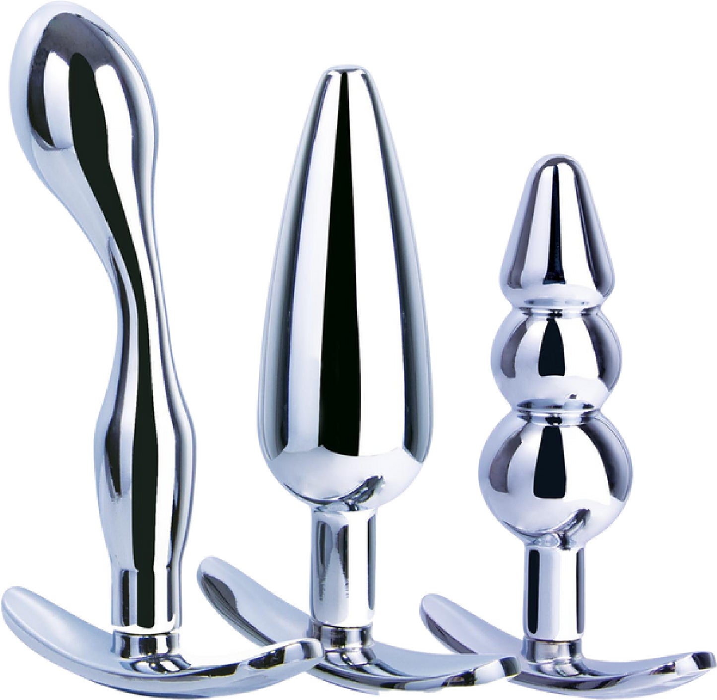 3 in 1 Metal Butt Plug Kit Set - Buy Sex Kits in Australia | fetish gear Australia