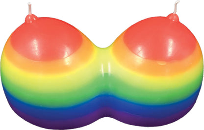 Rainbow Jumbow Boobie Candle - adult store online Australia | sex toys, adult