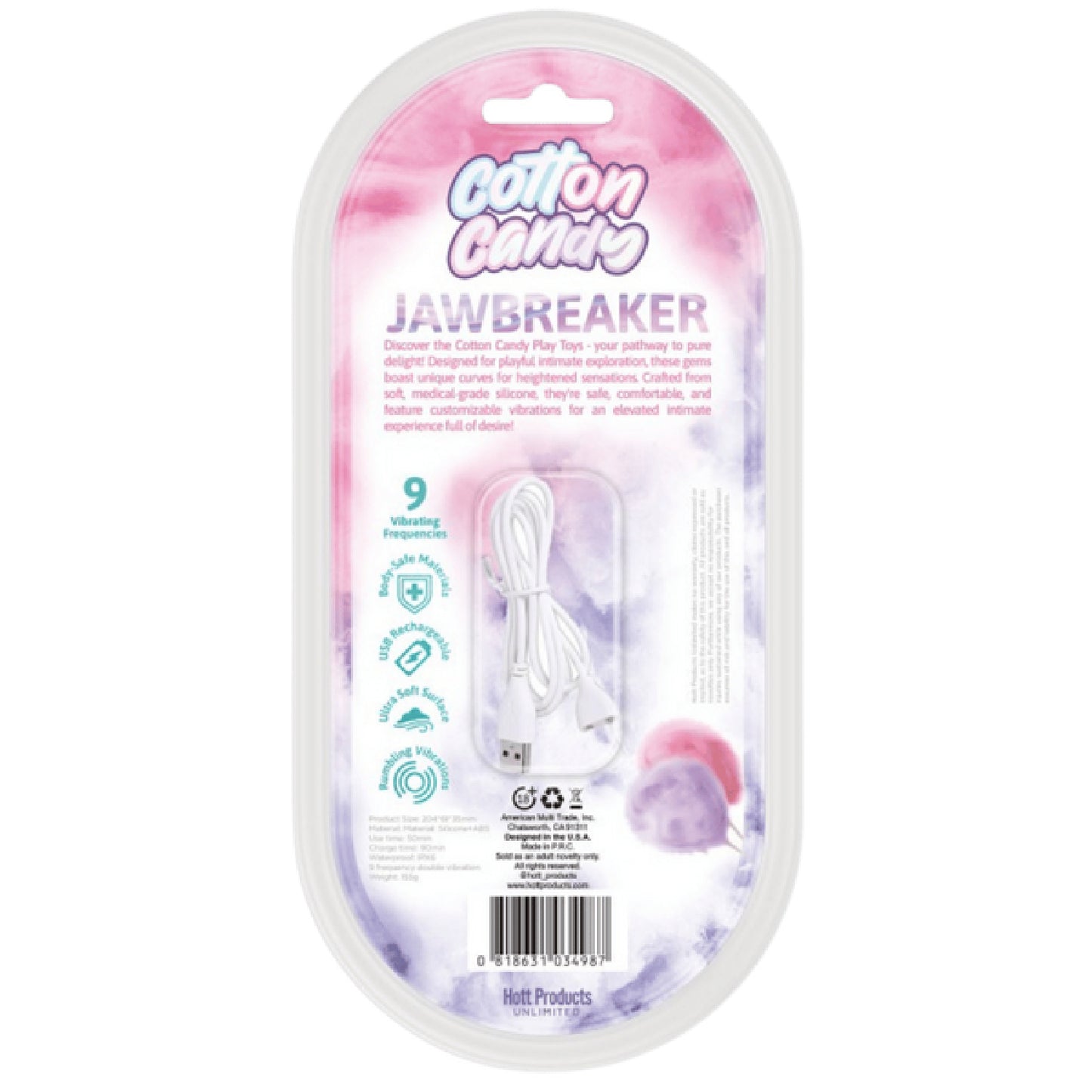 Jawbreaker - Cotton Candy - sex kits Australia | female strap ons Australia