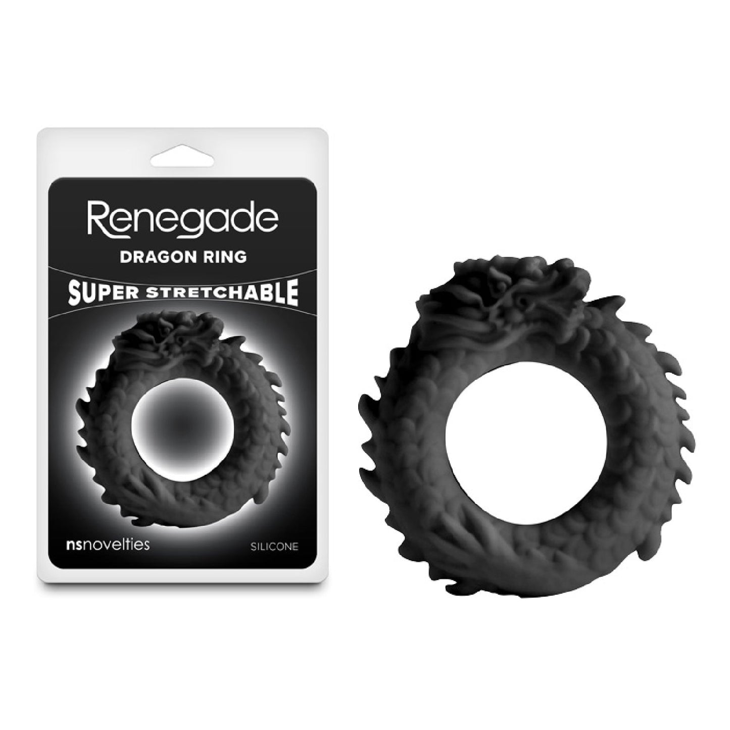 Renegade Dragon Ring - Black