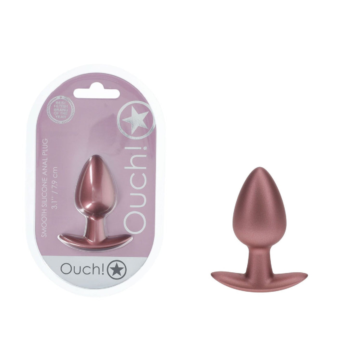 OUCH! Anal Plug - Medium - Rose Gold
