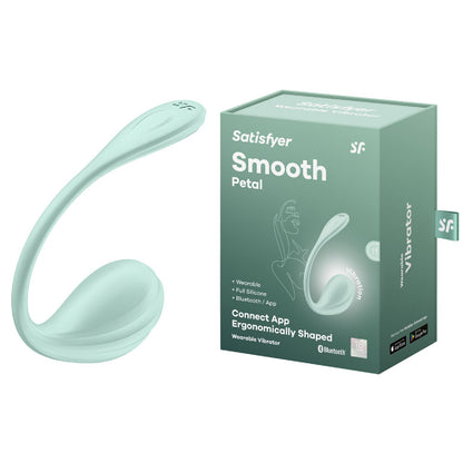 Satisfyer Smooth Petal - Mint - glass sex toys Australia | Bullet Vibrators in Australia