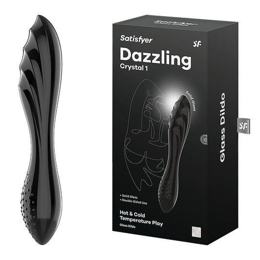 Satisfyer Dazzling Crystal 1 - Black - sex hygiene products Austr