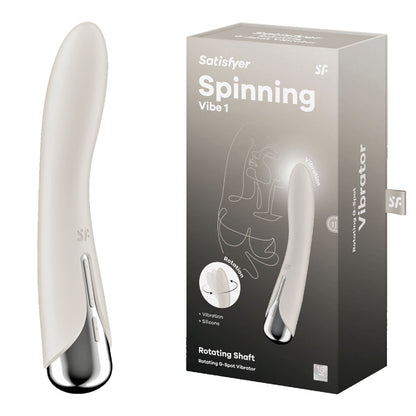 Satisfyer Spinning Vibe 1 - Beige - Couple Sex Toys in Australia | sex swings Australia