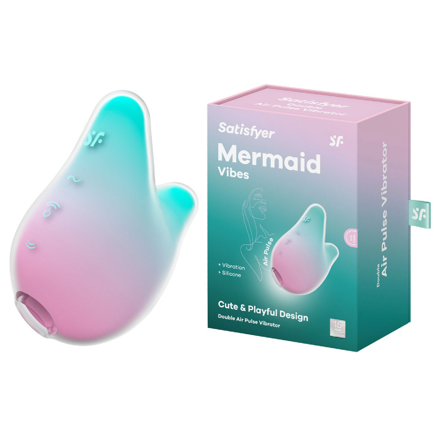 Satisfyer Mermaid Vibes - Mint/Pink - Buy Sex Dolls in Australia | online sex shop Australia