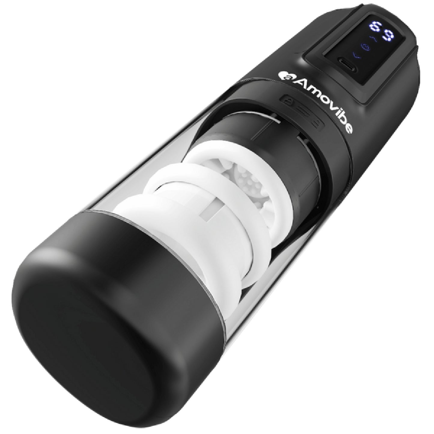 Porsha - Automatic Masturbator with Rubbing, Vibration & Heating Levels - male sex toys | male masturbators Australia