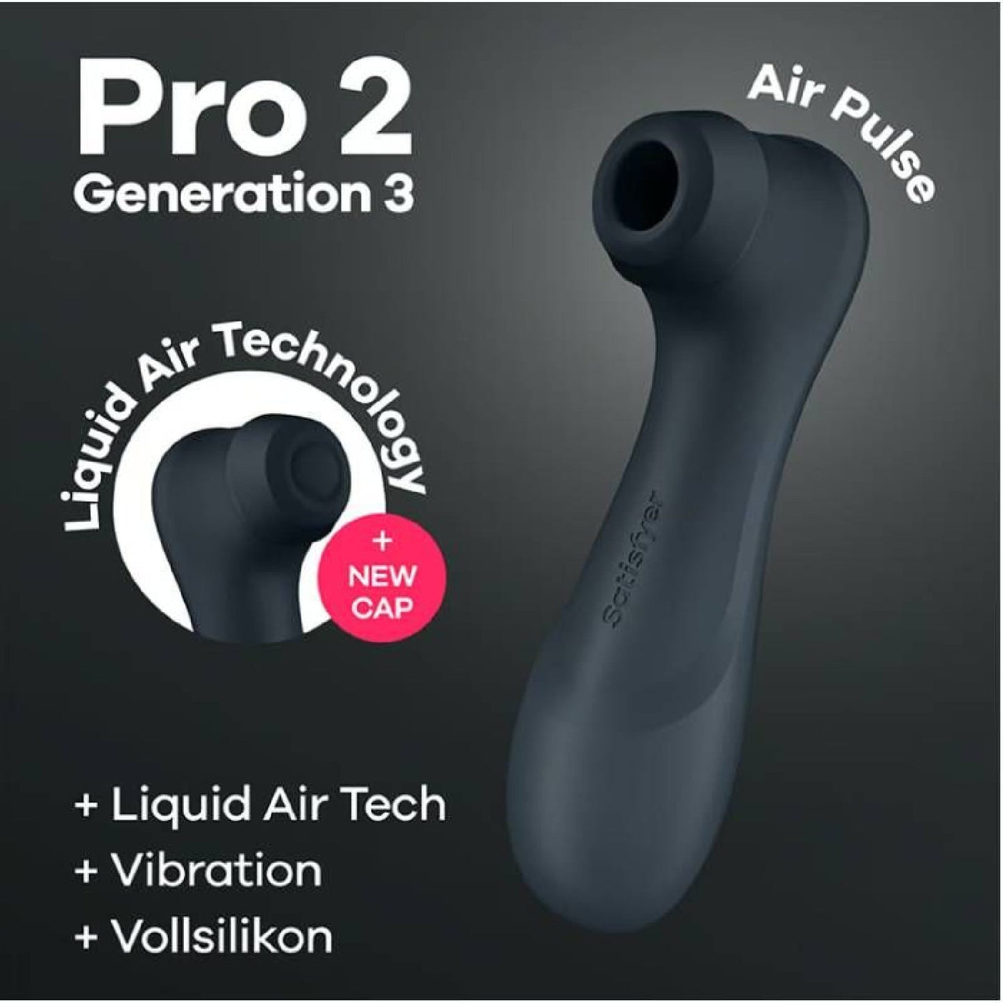 Satisfyer Pro 2 Gen 3 Clitoral Stimulator Black