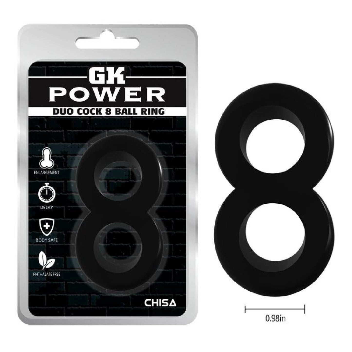 Duo Cock 8 Ball Ring