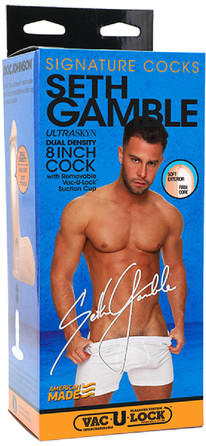 Seth Gamble 8" Ultraskyn Cock With Removable Vac-u-lock Suction Cup - Couple Sex Toys in Australia | Buy Sex Kits in Australia