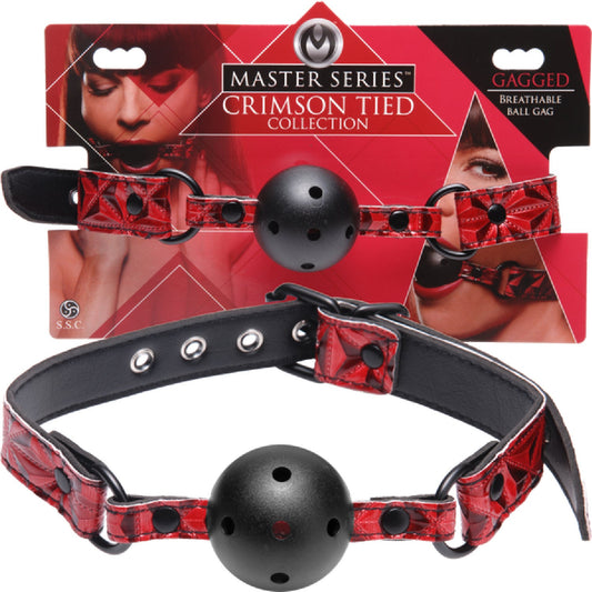 Crimson Tied Breathable Ball Gag - fetish gear Australia | Buy Se