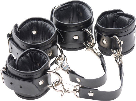 PU Leather Lined Cuffs - Ankle - condoms online Australia | Buy G