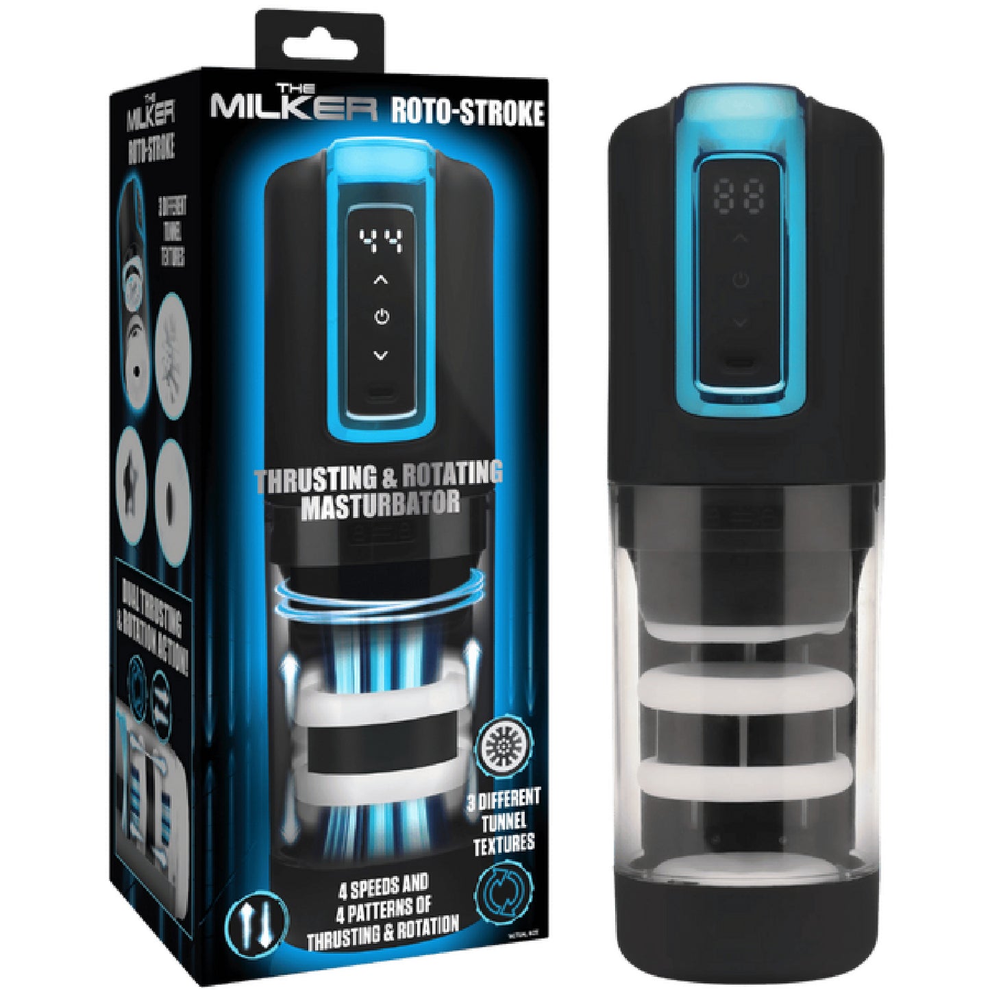 Roto-Stroke Thrusting & Rotating Masturbator - bondage gear Australia | Penis Pumps in Australia