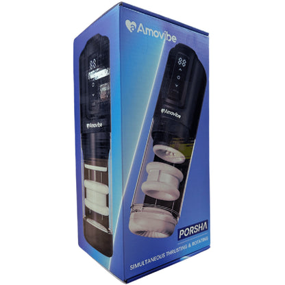 Porsha - Automatic Masturbator with Rubbing, Vibration & Heating Levels - male sex toys | male masturbators Australia