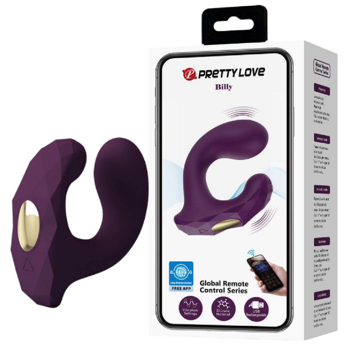 App Control Billy - Buy Glass Sex Toys in Australia | Male Strap Ons Australia