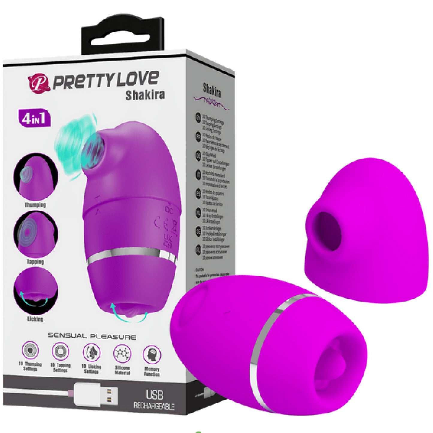 4in1 Thumping Shakira - fetish gear Australia | Buy Glass Sex Toys in Australia