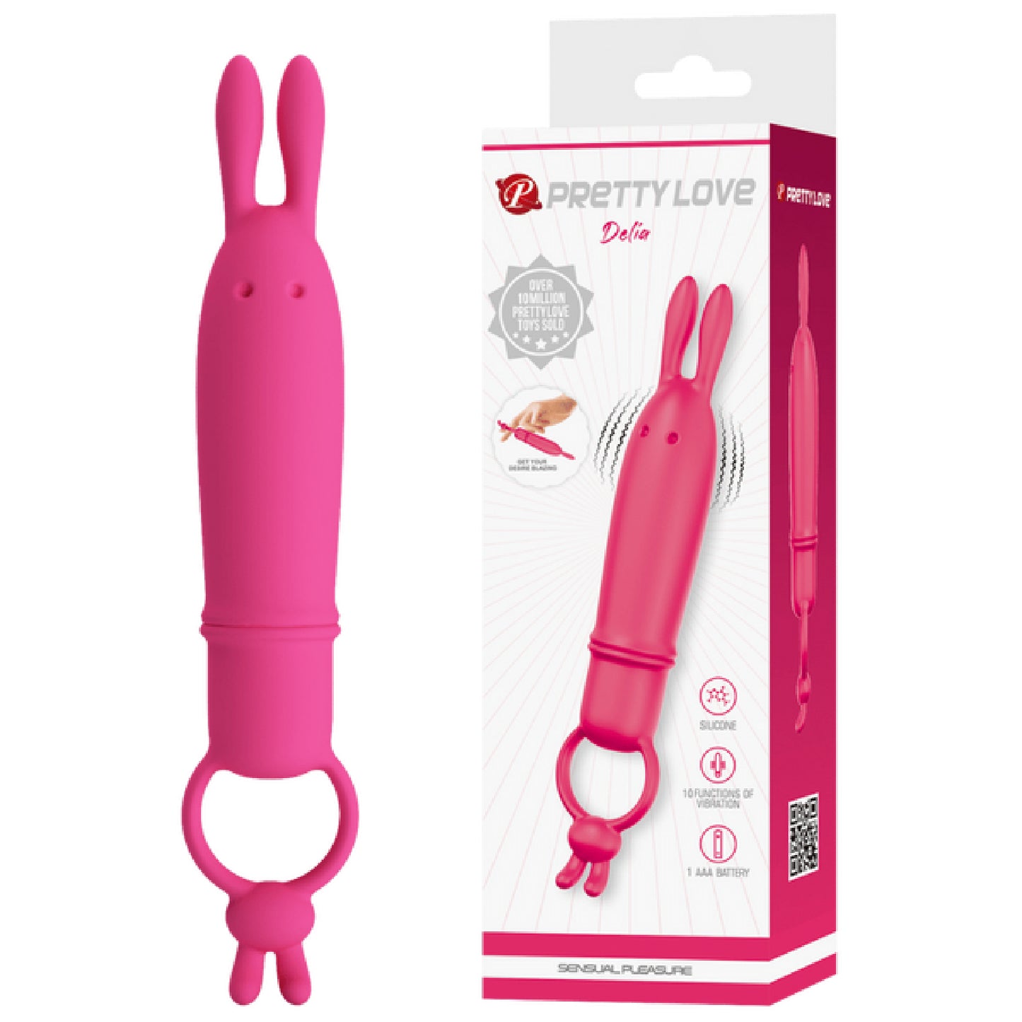 Bunny Finger Vibrator - Delia