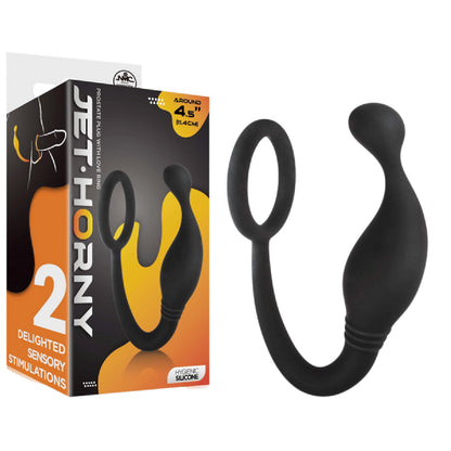 Prostate Plug with Love Ring - 4.5" - fetish gear Australia | Best Anal Toys in Australia