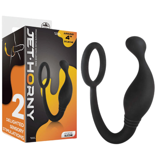 Prostate Plug with Love Ring - 4"