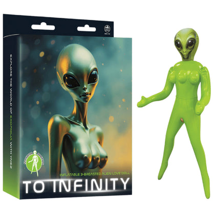Inflatable 3-Breasted Alien Love Doll -