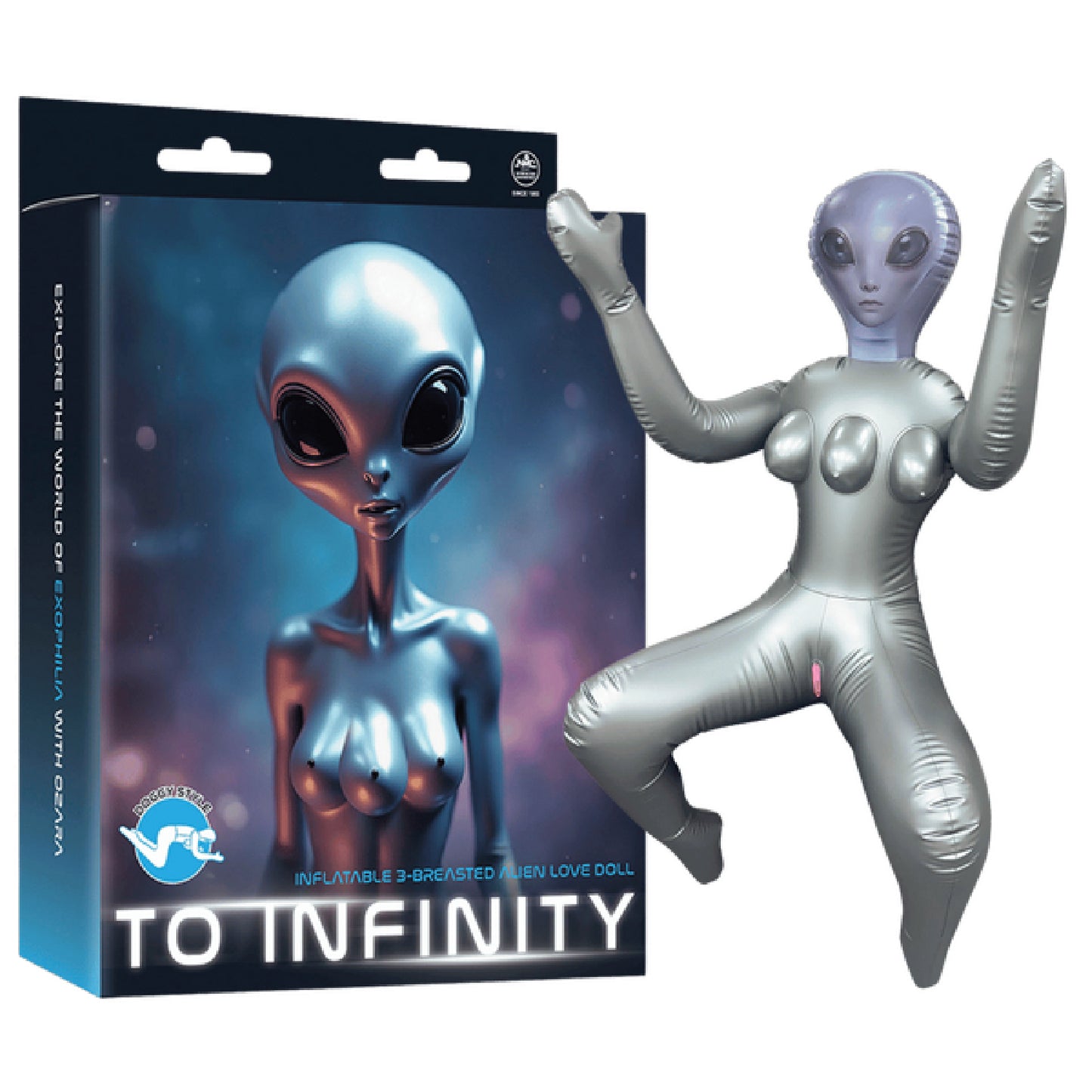 Inflatable 3-Breasted Alien Love Doll - - Strap Ons in Australia | vibrators Australia