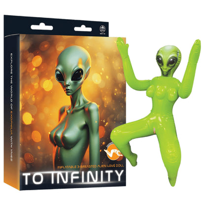 Inflatable 3-Breasted Alien Love Doll -