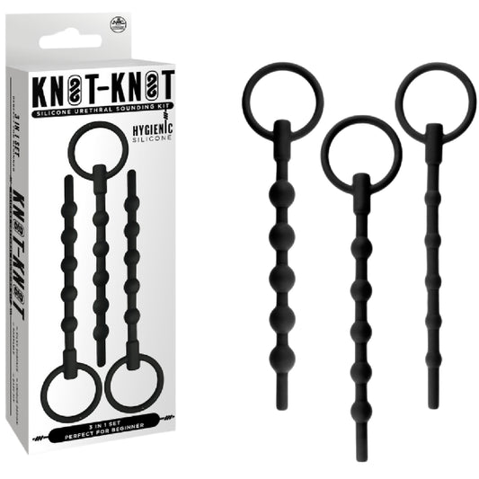 Silicone Urethal Sounding Kit - Ribbed - bondage gear Australia | Buy Sex Toys In Australia