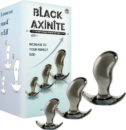 3 In 1 Anal Plug Kit Set - Best Cock Rings in Australia | sex hygiene products Australia