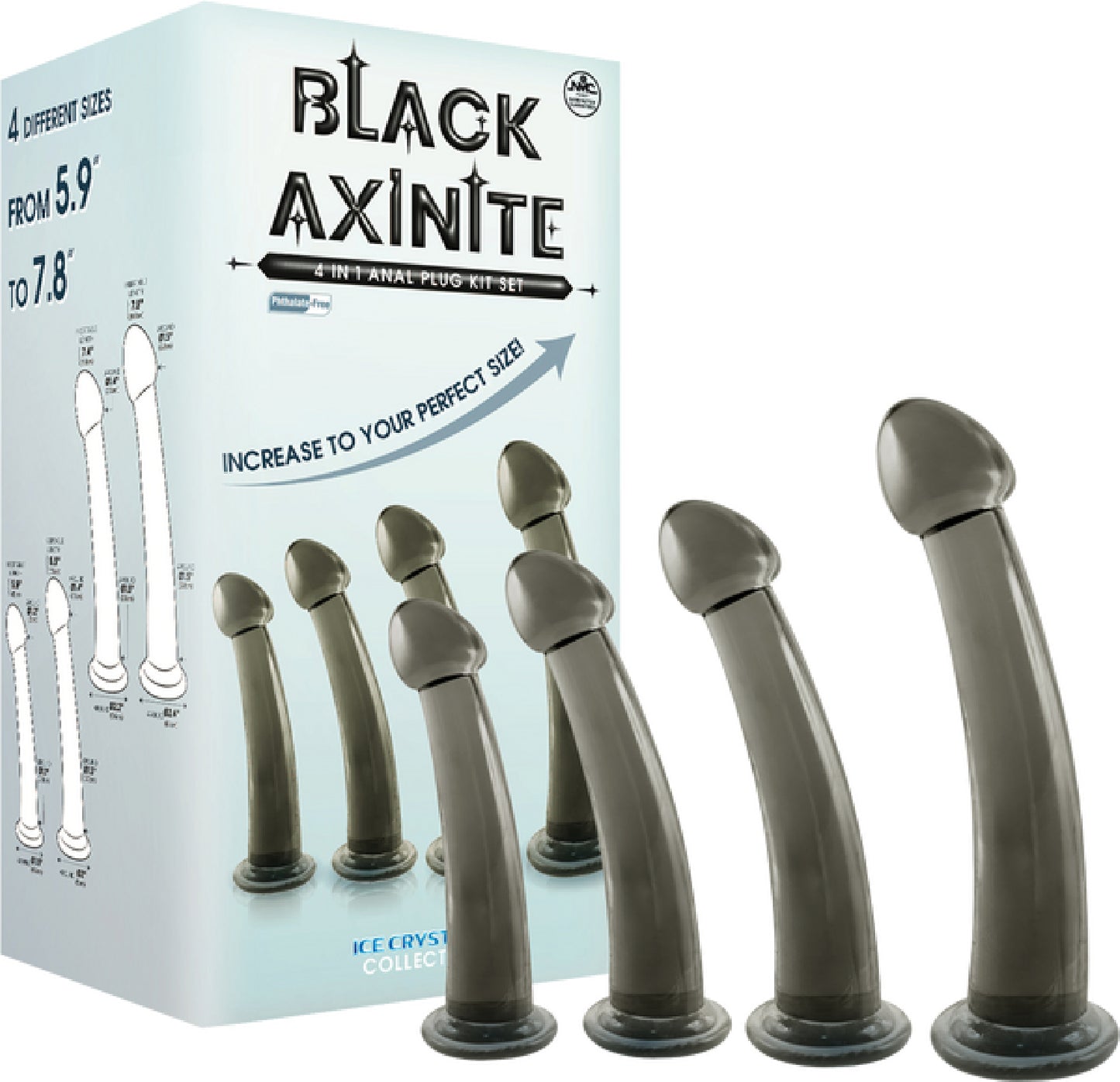 4 In 1 Anal Plug Kit Set - male sex toys | sex hygiene products Australia