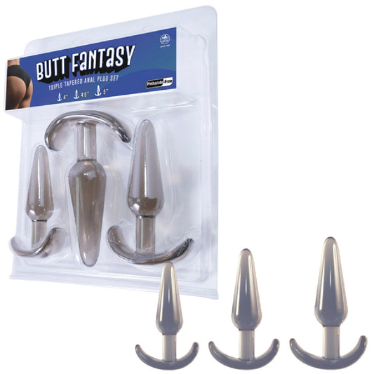 Butt Fantasy - Triple Tapered Anal Plug Set - Best Anal Toys in A