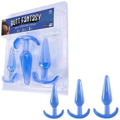 Butt Fantasy - Triple Tapered Anal Plug Set - Best Anal Toys in Australia | Bullet Vibrators in Australia