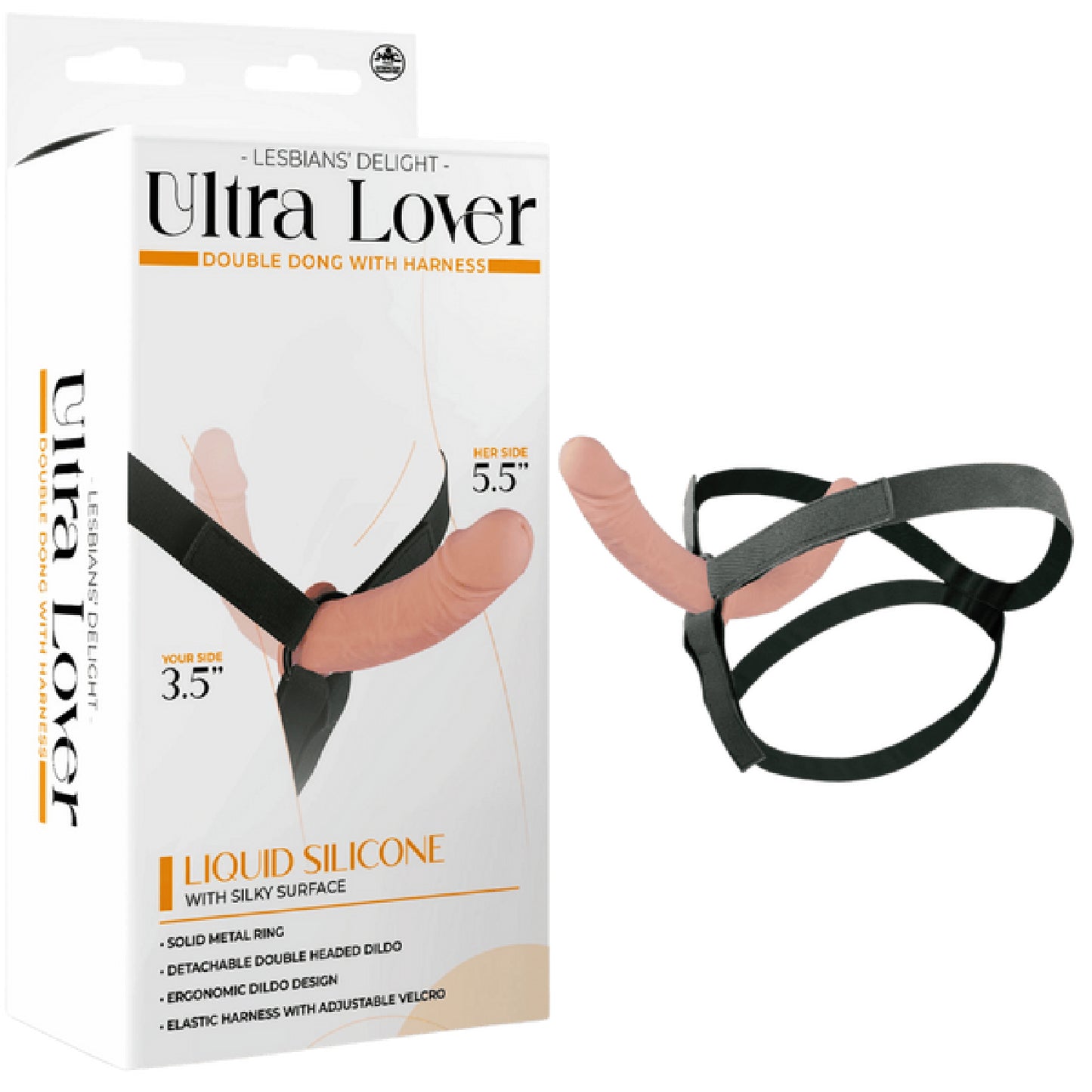 Ultra Lover - Double Penetrix Dong with Harness - sex toys, adult | female sex toys