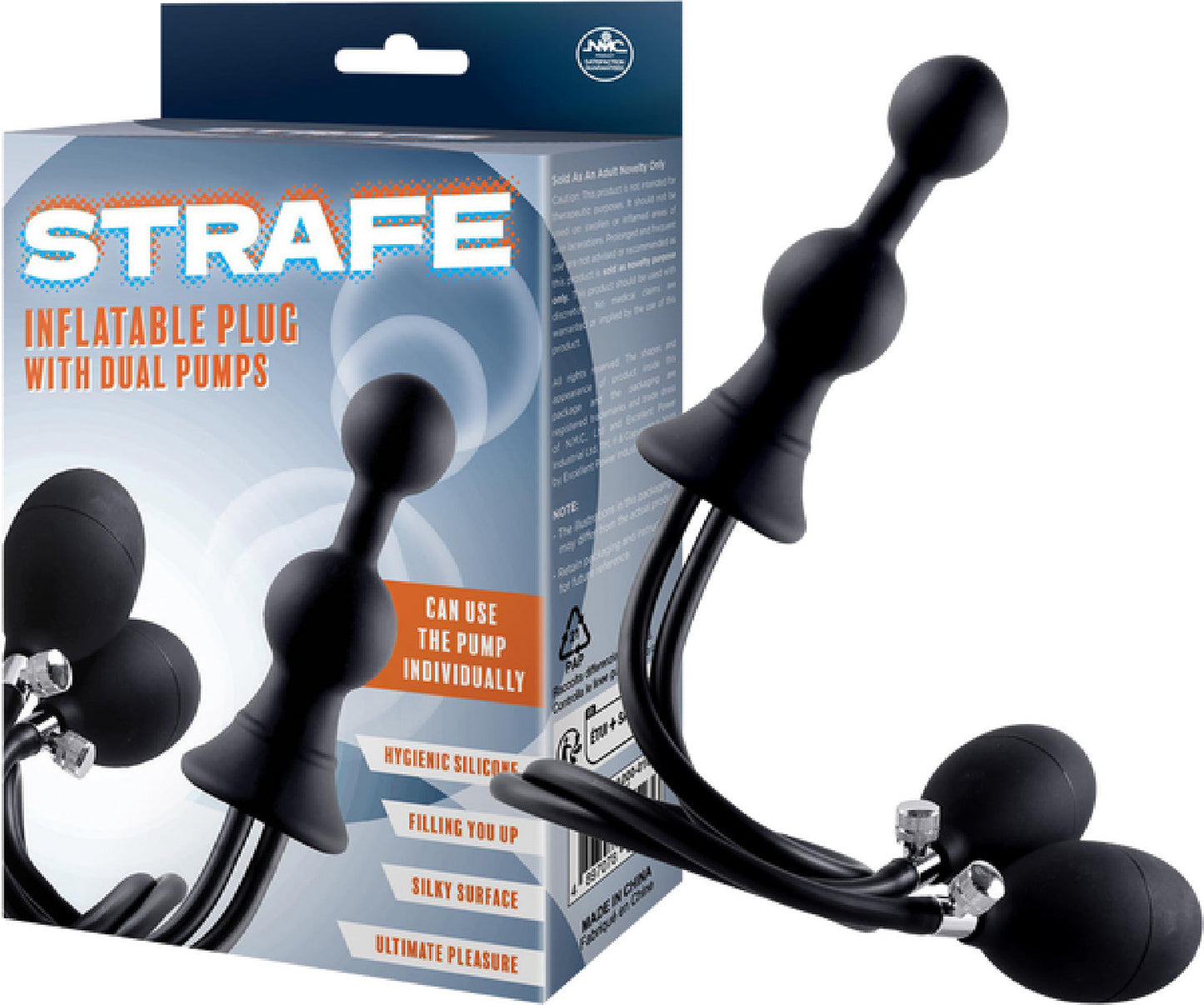 Inflatable Plug with Dual Pumps - Sex Hygiene Products in Austral