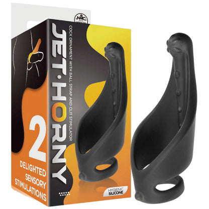 Cock Ring with Ball Strap and Clit Stimulator - sex toys online | sex lubes Australia