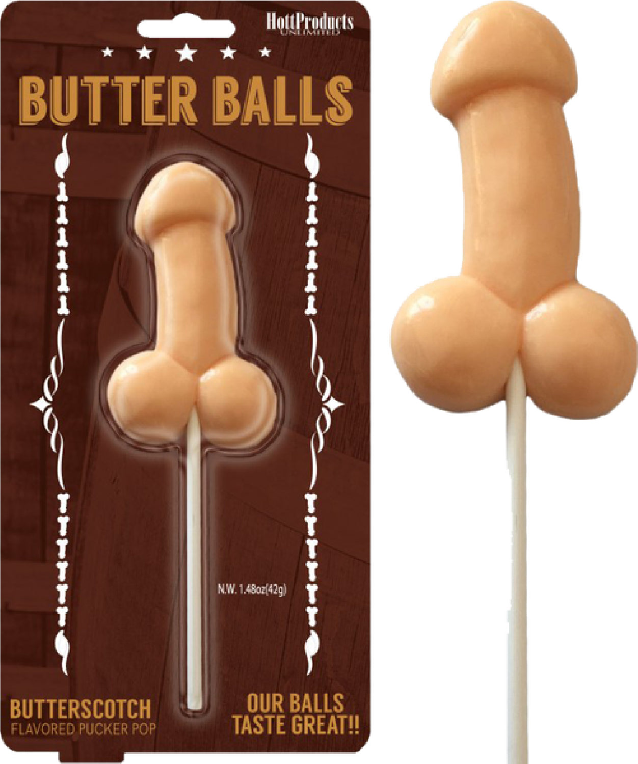 Butterballs Butterscotch Pecker Pop - male sex toys | bullet vibrators Australia